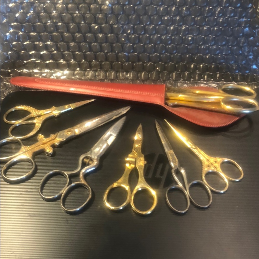 7 Piece Antique Scissor Set